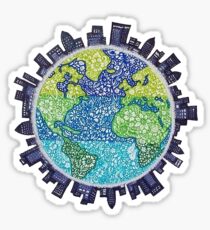 world mandala Sticker