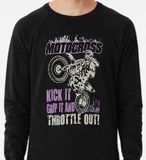 Dirt Bike Throttle Out Womens Lightweight Sweatshirt