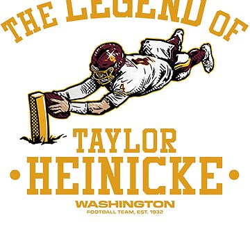 Taylor Heinicke Football Paper Poster Commanders - Taylor Heinicke -  Sticker