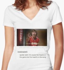 HIGH SCHOOL MUSICAL TROY BOLTON MEME! Women's Fitted V-Neck T-Shirt