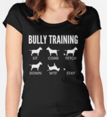 English Bull Terrier Bully Training Women's Fitted Scoop T-Shirt