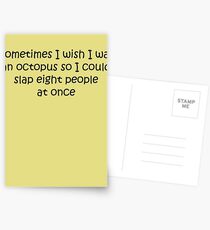 I Wish I Was An Octopus Postcards