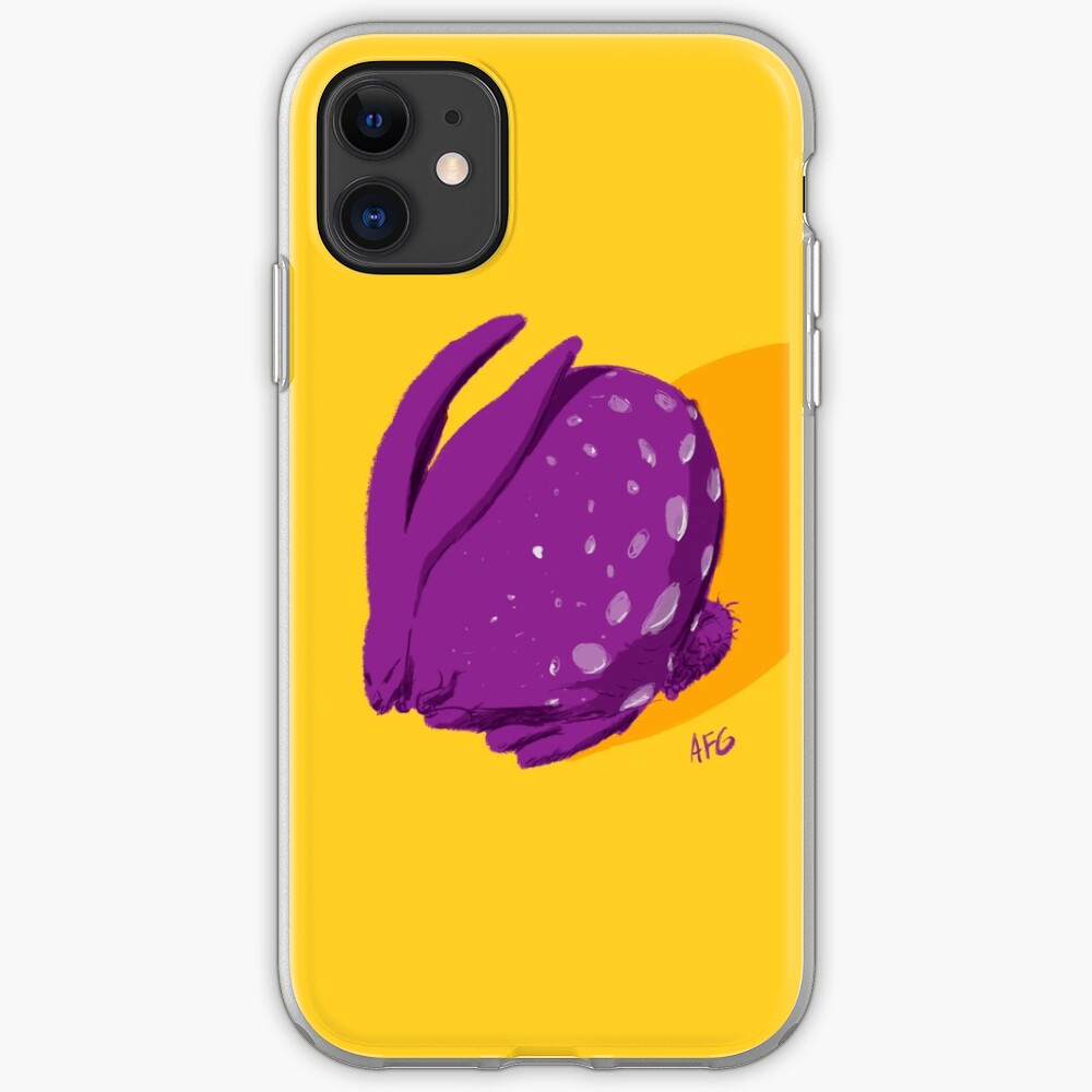 Purple Polka Dot Rabbit iPhone Case & Cover