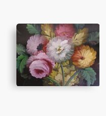 JACOBEAN FLORAL PAINTING Canvas Print