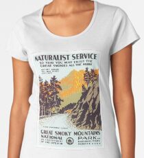 Vintage National Park Travel Poster Women's Premium T-Shirt