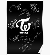 TWICE - Signed With Logo Poster