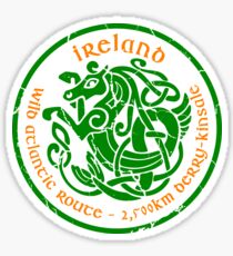 Wild Atlantic Route, Ireland - Celtic Sea Horse T-Shirt Sticker 01 Sticker