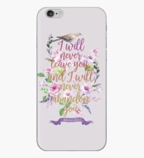 HEBREWS 13:5 iPhone Case