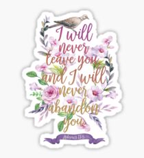 HEBREWS 13:5 Sticker