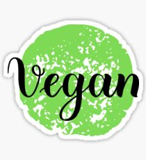 Vegan Handwritten lettering element for labels, logos, badges, stickers or icons. Vegan, vegetarian Sticker
