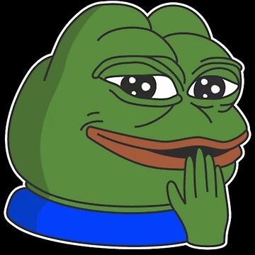 cheeky Poggers emote - peepo pepega twitch discord frog Pin by