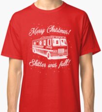 National Lampoons Christmas - Shitter Was Full (Red) Classic T-Shirt