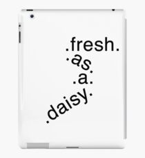 English: Fresh as a Daisy iPad Case/Skin