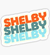 Shelby, NC | Retro Stack Sticker
