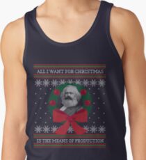 Karl Marx "Nutze die Produktionsmittel" Lustiger hässlicher Weihnachts-Pullover Tank Top