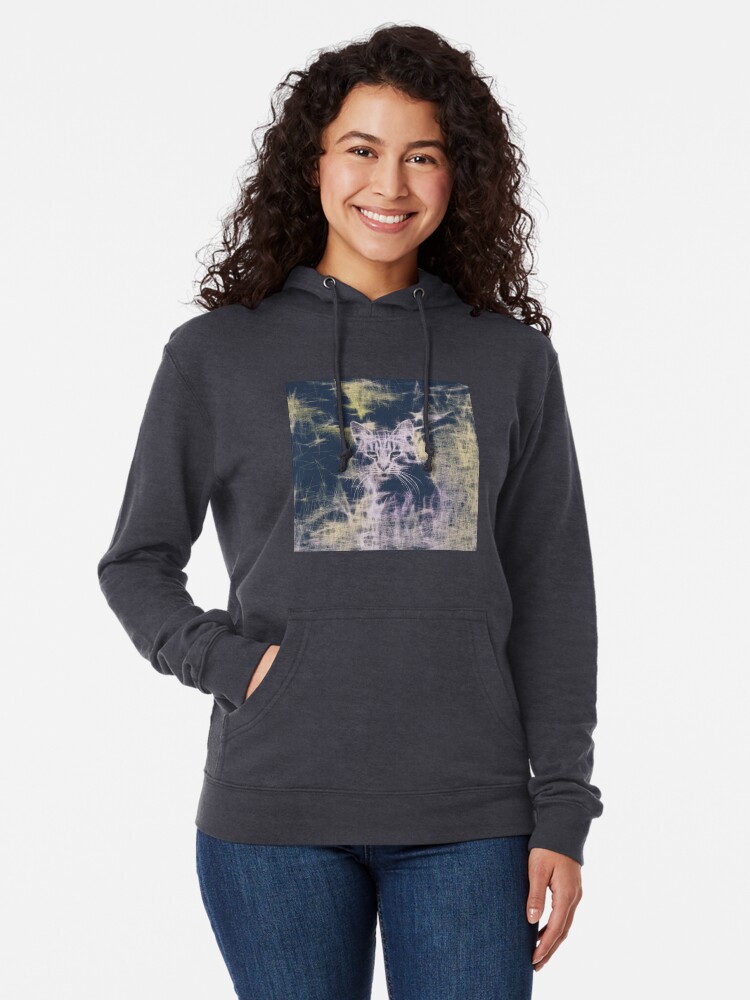 Alternate view of Linify Cat Lightweight Hoodie