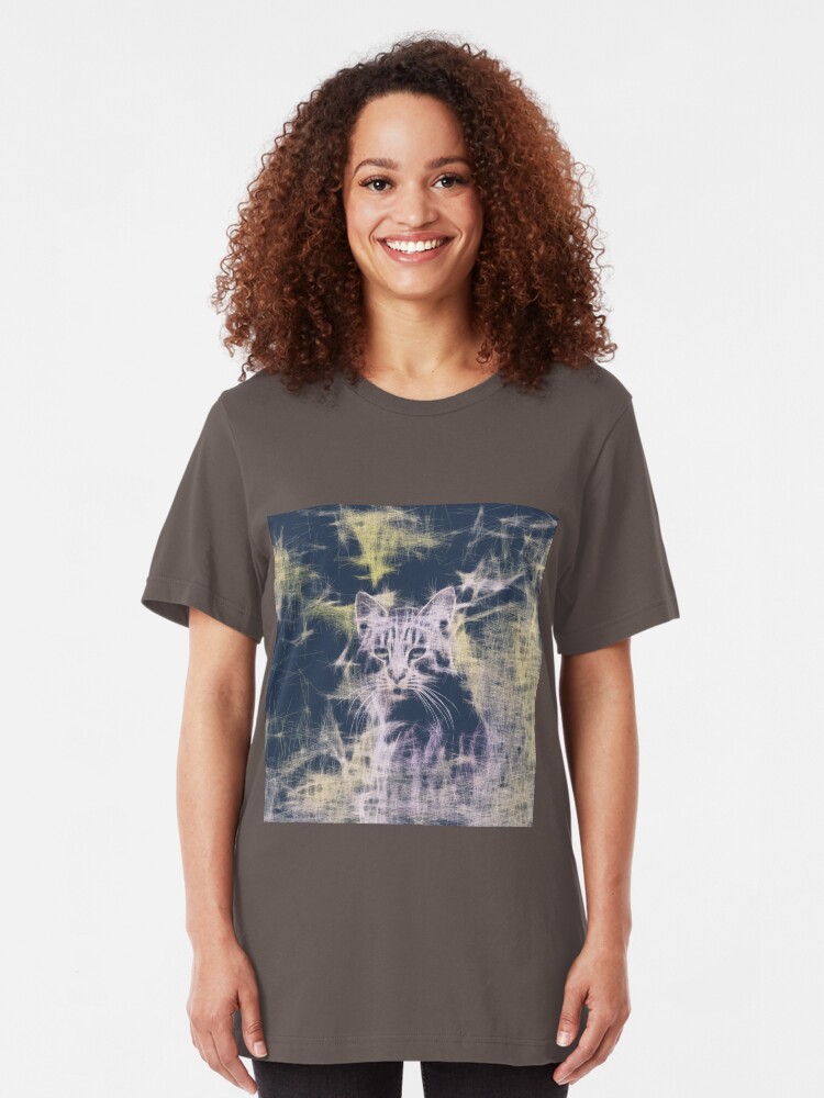 Alternate view of Linify Cat Slim Fit T-Shirt