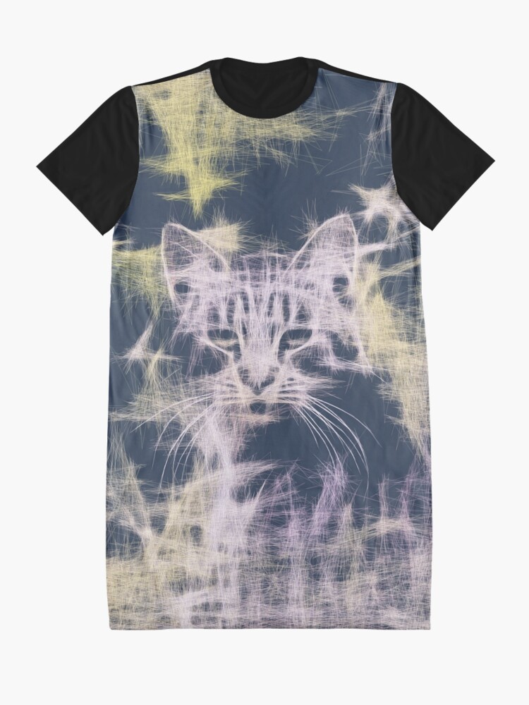 Alternate view of Linify Cat Graphic T-Shirt Dress
