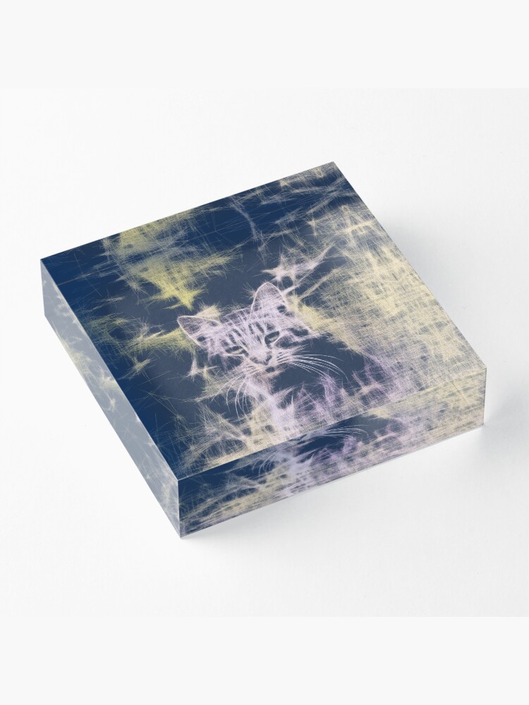 Alternate view of Linify Cat Acrylic Block