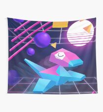 Vaporwave Porygon Wall Tapestry