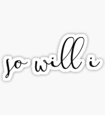 hillsong so will i sticker Sticker