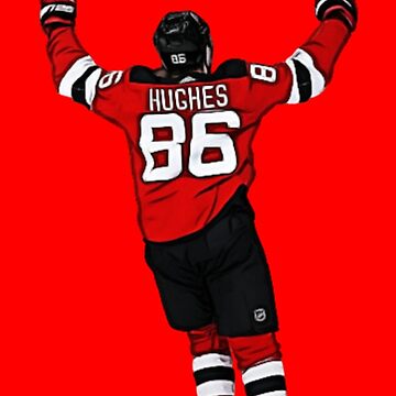 Jack Hughes Jersey Number Sticker Canvas Print for Sale by contawana1s