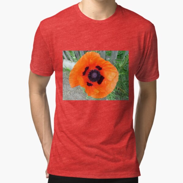 Große Mohn-Blüte Vintage T-Shirt