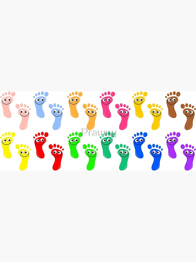 "Colourful Happy Feet Emoji" Poster by Prawny Redbubble