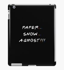 Paper... Snow... A ghost!!! iPad Case/Skin