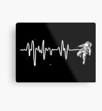 Space Heartbeat Metal Print
