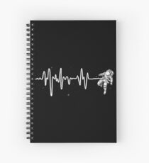 Space Heartbeat Spiral Notebook