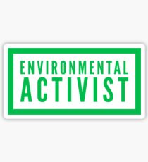 environmental activist Sticker
