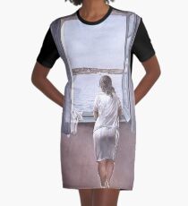 Figure at a Window(Figura en una finestra)-Salvador Dalí Graphic T-Shirt Dress