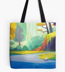 enchanted forest dot large reversible tote