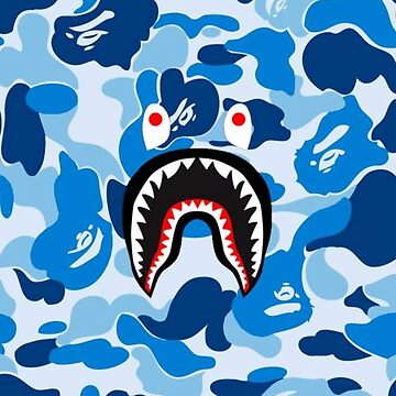 bape shark Drawstring Bag for Sale by hadirsalim