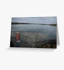 Gone fishing. Greeting Card