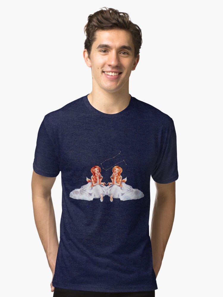 Alternate view of Gemini OC - 12 Zodiac Ladies Tri-blend T-Shirt