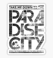 Paradise city Sticker