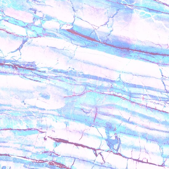 "Pastel Blue Purple Pink Marble by Nature Magick" Posters by