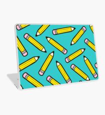 Pencil Power Blue Pattern Laptop Skin