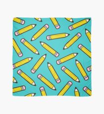 Pencil Power Blue Pattern Scarf