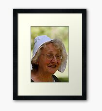 Lady With Bonnett Framed Print
