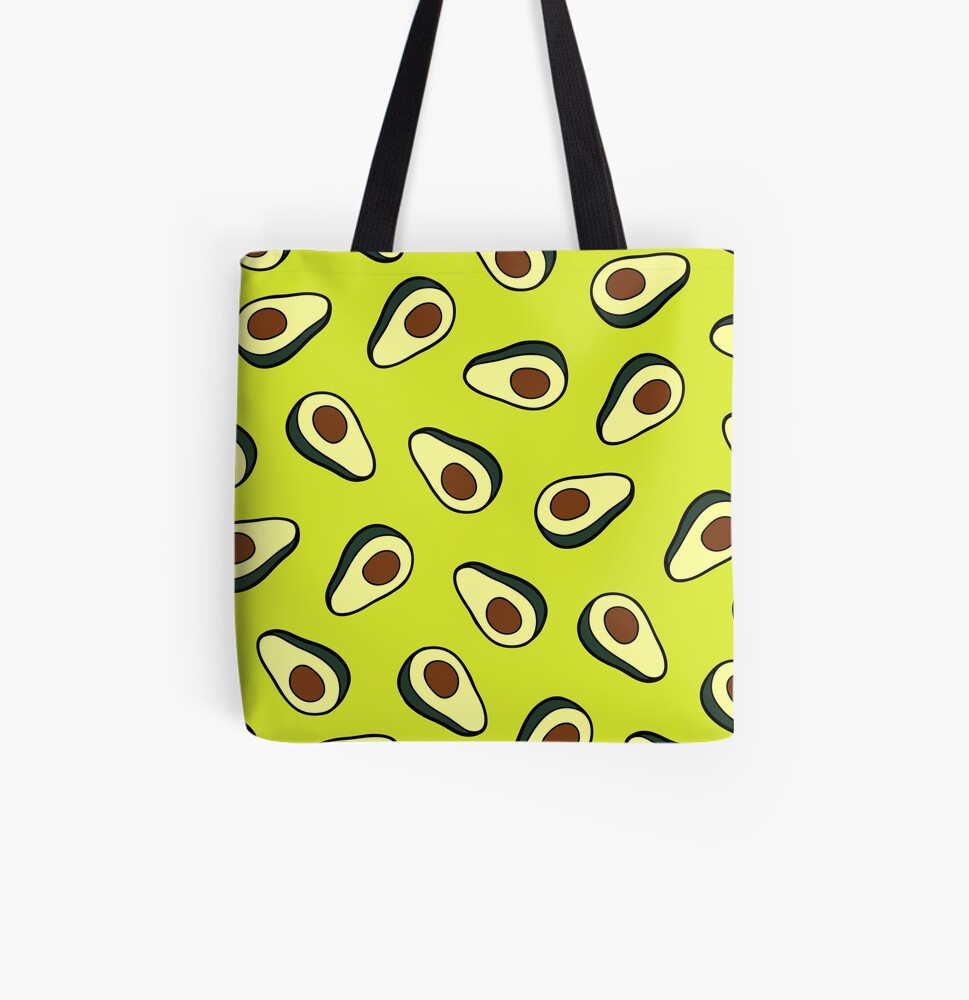 Avocado Pattern All Over Print Tote Bag
