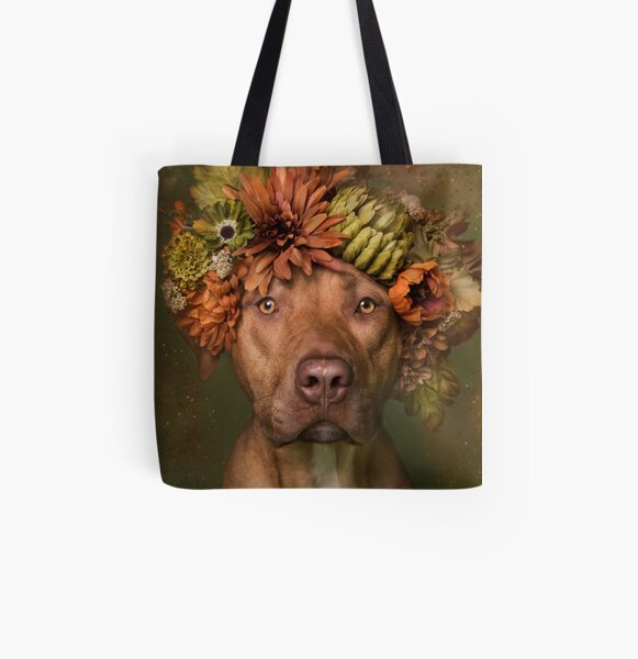 Flower Power, Finn All Over Print Tote Bag