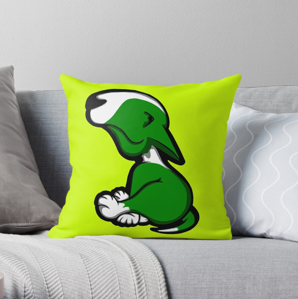 english bull terrier pillow