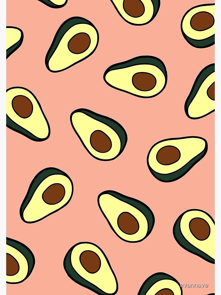 Avocado Pattern in Pink by evannave