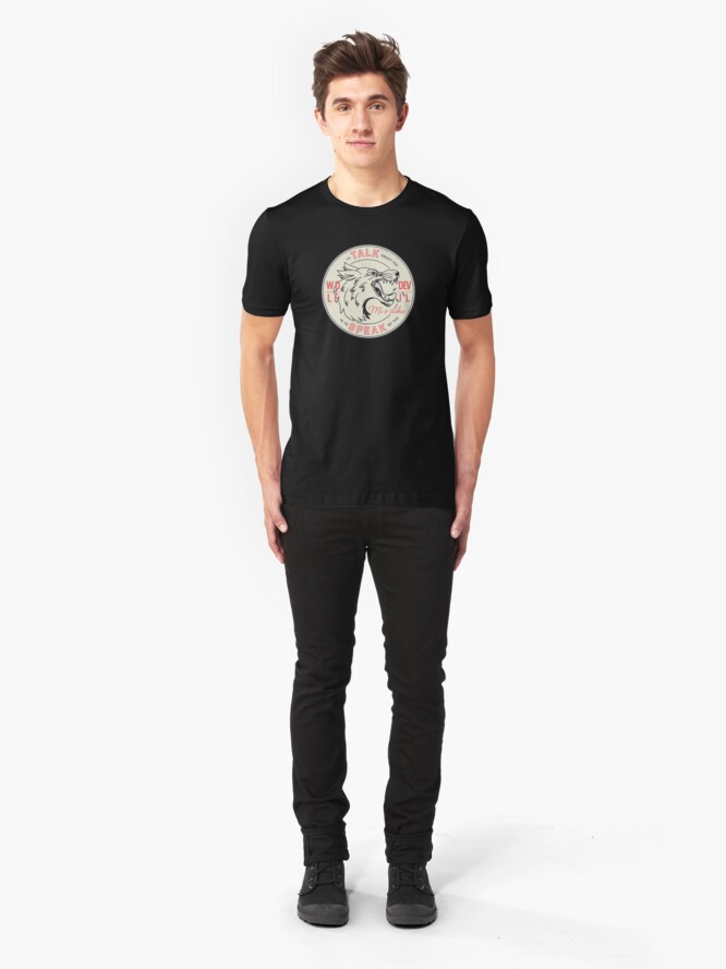 Alternate view of To Talk About the Wolf Slim Fit T-Shirt