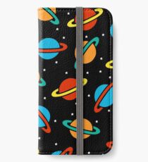 Space Planets Pattern iPhone Wallet/Case/Skin