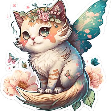 fairy kitty Pin for Sale by jellybabie