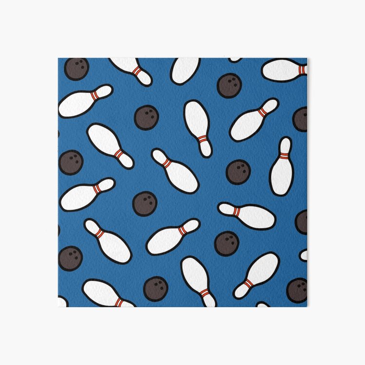 Bowling for Pins Pattern Art Board Print